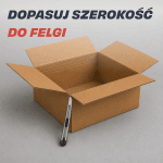 Dopasowanie szerokości kartonu do felgi